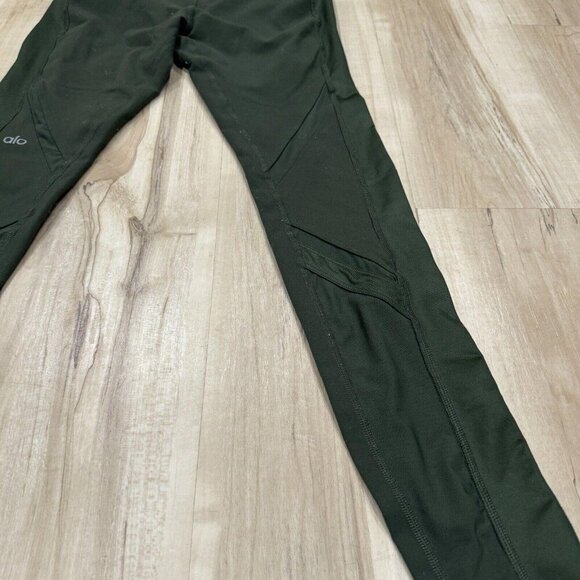 Alo Yoga Ultimate High Waist Leggings Full Length Mesh Olive Green Womens Small? - Picture 8 of 12